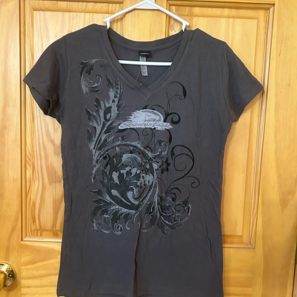 Harley-Davidson Screaming Eagle Graphic Gray Short Sleeve Tee